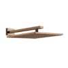 Верхний душ 300х300 мм с душевым кронштейном Gessi Inverso Rigato, Copper PVD (15185-030) Верхние души Медь PVD