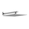 Верхний душ 300х300 мм с душевым кронштейном Gessi Inverso Rigato, Chrome (15185-031) Верхние души Хром