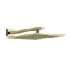 Верхний душ 300х300 мм с душевым кронштейном Gessi Inverso Rigato, Brass PVD (15185-710) Верхние души Латунь PVD