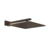 Верхний душ 300х300 мм с душевым кронштейном Gessi Inverso Rigato, Dark Bronze (15185-845) Верхние души Темная бронза