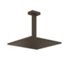 Верхний душ 300х300 мм с душевым кронштейном Gessi Inverso Rigato, Dark Bronze (15186-845) Верхние души Темная бронза