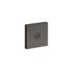 Боковой душ с распылителем Gessi Inverso Rigato, Black Metal Br. PVD (32979-707) Боковые души (форсунки) Черный матовый металлик PVD