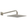 Верхний душ 250х250 мм с душевым кронштейном Gessi Inverso Rigato, Finox Brushed Nickel (59158-149) Верхние души Матовый никель