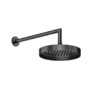 Верхній душ Ø218 мм із душовим кронштейном Gessi Inverso Rigato, Black Metal PVD (63548-706) Верхні душі Черный металлик PVD