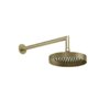 Верхний душ Ø218 мм с душевым кронштейном Gessi Inverso Rigato, Brass Brushed PVD (63548-727) Верхние души Матовая латунь PVD