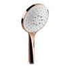 Ручний душ із білим диском Gessi Inverso Rigato, Copper PVD (14376-030) Ручні душі (лійки) Медь PVD