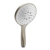 Ручний душ із білим диском Gessi Inverso Rigato, Finox Brushed Nickel (14376-149) Ручні душі (лійки) Матовий нікель