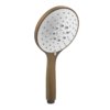 Ручной душ с белым диском Gessi Inverso Rigato, Antique Brass (14376-713) Ручные души (лейки) античная латунь