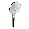 Ручной душ с белым диском Gessi Inverso Rigato, Nickel PVD (14376-720) Ручные души (лейки) Никель PVD