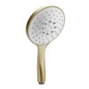 Ручной душ с белым диском Gessi Inverso Rigato, Brass Brushed PVD (14376-727) Ручные души (лейки) Матовая латунь PVD
