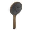 Ручной душ с черным диском Gessi Inverso Rigato, Antique Brass (14378-713) Ручные души (лейки) античная латунь