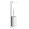 Стойка с бумагодержателем и ершиком для унитаза Gessi Inverso, Chrome (20867-031) Бумагодержатели, Ершики для унитаза Gessi