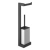 Стойка с бумагодержателем и ершиком для унитаза Gessi Inverso, Aged Bronze (20867-187) Бумагодержатели, Ершики для унитаза Gessi