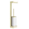 Стойка с бумагодержателем и ершиком для унитаза Gessi Inverso, Brass PVD (20867-710) Бумагодержатели, Ершики для унитаза Gessi
