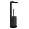 Стойка с бумагодержателем и ершиком для унитаза Gessi Inverso, Black Metal PVD (20868-706) Бумагодержатели, Ершики для унитаза Gessi