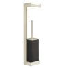 Стойка с бумагодержателем и ершиком для унитаза Gessi Inverso, Nickel PVD (20868-720) Бумагодержатели, Ершики для унитаза Gessi