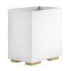 Корзина для мусора Gessi Inverso, Gold Brushed CCP (20990-087) Корзина для бумаги, Мусорные ведерки Gessi