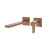 Смеситель для раковины Gessi Inverso Diamantato, длина излива 198 мм, Copper Brushed PVD (73688-708) Для раковины Матовая медь PVD