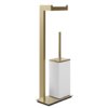 Стойка с бумагодержателем и ершиком для унитаза Gessi Inverso, Warm Bronze Br. PVD (20933-726) Бумагодержатели, Ершики для унитаза Gessi