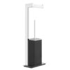 Стойка с бумагодержателем и ершиком для унитаза Gessi Inverso, Chrome (20934-031) Бумагодержатели, Ершики для унитаза Gessi