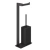 Стойка с бумагодержателем и ершиком для унитаза Gessi Inverso, Aged Bronze (20934-187) Бумагодержатели, Ершики для унитаза Gessi
