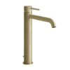 Смеситель для раковины Gessi Gessi316 Flessa, с донным клапаном, Brass Brushed PVD (54003-727) Для раковины Матовая латунь PVD