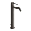 Змішувач для раковини Gessi Gessi316 Flessa, з донним клапаном, Black Metal Br. PVD (54004-707) Для раковини Черный матовый металлик PVD