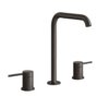 Смеситель для раковины Gessi Gessi316 Flessa, с донным клапаном, Black Metal Br. PVD (54011-707) Для раковины Черный матовый металлик PVD