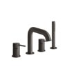 Смеситель для ванны Gessi Gessi316 Flessa, Black Metal Br. PVD (54037-707) Для ванны Черный матовый металлик PVD