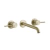 Смеситель для раковины Gessi Gessi316 Flessa, длина излива 181 мм, Warm Brass Brushed PVD (54094-727) Для раковины Матовая латунь PVD