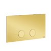 Клавіша змиву Gessi Inverso VIEGA 1H, 2H, 2L, Gold PVD (54613-246) Для унітазів 