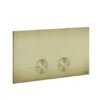 Клавіша змиву Gessi Inverso VIEGA 1H, 2H, 2L, Brass Brushed PVD (54613-727) Для унітазів 