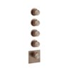 Термостатический смеситель на 4 позиции Gessi Gessi316, Copper Brushed PVD (54508-708) Для ванны, Для душа Матовая медь PVD