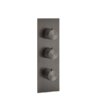 Термостатичний змішувач на 2 позиції Gessi Gessi316, Black Metal Br. PVD (54514-707) Для ванни, Для душа Черный матовый металлик PVD