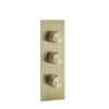 Термостатический смеситель на 2 позиции Gessi Gessi316, Brass Brushed PVD (54514-727) Для ванны, Для душа Матовая латунь PVD