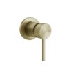 Настенный смеситель для раковины Gessi Gessi316 Intreccio, Brass Brushed PVD (54119-727) Для раковины Матовая латунь PVD