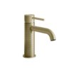 Смеситель для раковины Gessi Gessi316 Meccanica, без донного клапана, Brass Brushed PVD (54202-727) Для раковины Матовая латунь PVD