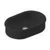 Раковина накладная 60х40 см Artceram Brera, Matte black (BRL003 17; 00) На пьедестал, На столешницу, На тумбу Овальные