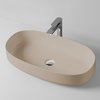 Раковина накладная 68х35 см Artceram Cognac, Brown Matera (COL005 41;00) На столешницу, На тумбу Овальные