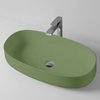 Раковина накладная 68х35 см Artceram Cognac, Green salvia (COL005 44;00) На столешницу, На тумбу Овальные