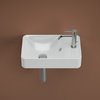 Раковина підвісна 45х27 см ArtCeram Lavamani Savon, Matte white (LML003 05; 00) Підвісні 