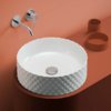Раковина накладная Ø44 см ArtCeram Rombo, Matte white (OSL009 05;00) На столешницу, На тумбу Круглые