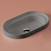 Раковина встраиваемая 58х35 см ArtCeram Fuori Scala, Grey olive (TFL033 15;00) Встраиваемые сверху, На консоль Овальные