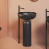 П'єдестал під раковину Ø 50 см ArtCeram Jolie, Matte black (JOC001 17; 00) 