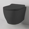 Подвесной безободковый унитаз ArtCeram Ten, Matte black (TEV006 17;00) Подвесные 