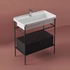 Ящик для консоли ArtCeram Fuori Scala, Matte black (ACM040 17) ArtCeram Тумбы