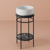 Столешница для консоли керамика Ø 44 см ArtCeram Vogue 2.0, Marquinia black (TFA011 90) ArtCeram Столешницы