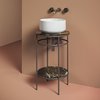 Стільниця для консолі кераміка Ø 44 см ArtCeram Vogue 2.0, Black&amp;gold (TFA011 91) ArtCeram Стільниці