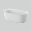 Ванна отдельностоящая 140×70 h52 см, искусственный камень LivingTec, Artceram Petite, Grossy white (ACW005 01;00) ArtCeram Овальные