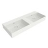 Керамическая раковина 120х47 см Flaminia App Applight 120, Milky White (AP120LLAT) На столешницу, На тумбу, Подвесные Прямоугольные